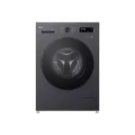 LG | Washing machine | F4X1009NMB | Energy efficiency class A | Front loading | Washing capacity 9 kg | 1400 RPM | Depth 55 cm | Width 60 cm | Display | LED | Steam function | Direct drive | Wi-Fi | Graphite Black