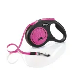 FLEXI New Neon Tape rožinis pavadėlis M-5m iki 25kg