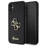 Guess GUHCN61HG4SGK Glitter Script Big 4G Hardcase for iPhone 11/XR 6.1" / black