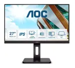 AOC | LED Monitor | 27P2Q | 27 " | IPS | FHD | 16:9 | 75 Hz | 4 ms | 1920 x 1080 | 250 cd/m&sup2; | Headphone out (3.5mm) | HDMI ports quantity 1 | Black | Warranty 36 month(s)