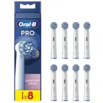 Oral-B | Replaceable toothbrush heads | EB60X-8 Sensitive Clean Pro | Heads | For adults | Number of brush heads included 8 | White