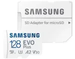 Samsung Evo Plus 128GB Micro SDXC Class 10 atminties kortelė su SD adapteriu