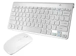 Lamex Keyboard + Optical Mouse Mini Set / Aluminium / White