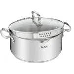 Tefal Duetto Plus Steel Pot with Draining Lid 18cm