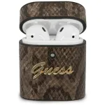 Guess GUACA2PUSNSMLBR AirPods cover Python Collection / brown