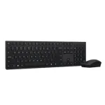 Lenovo Professional Wireless Rechargeable Combo Keyboard and Mouse | Keyboard and Mouse Set | Wireless | Mouse included | Bluetooth | US Euro | Rechargeable professional | Grey