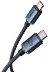 Baseus Crystal USB-C - USB-C laidas 100W 1.2m - Juodas