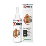 Otifree ausų valymo tirpalas &scaron;unims ir katėms, 160ml