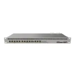 Mikrotik Wired Ethernet Router RB1100AHx4 Dude Edition, 1U Rackmount, Quad core 1.4GHz CPU, 1 GB RAM, 128 MB, 60GB M.2 SSD included, 13xGigabit LAN, 1xSerial console port RS232, 2x SATA3 ports, 2xM.2 slots, PCB Temperature and Voltage Monitor (CAPsMA ...