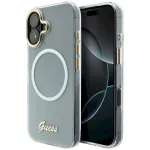 Case Guess IML Gradient Script Metal MagSafe for iPhone 17 / white