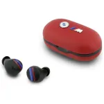 BMW Metal Logo TWS Headphones Bluetooth ENC / red