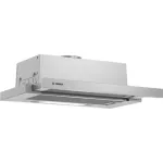 Bosch | Hood | DFT63AC50 Series 4 | Telescopic | Energy efficiency class D | Width 60 cm | 368 m&sup3;/h | Mechanical | LED | Silver
