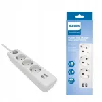Philips SPN3032WA/60 Power Strip 3 Sockets + 2 USB 2m 10A / white