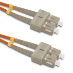 Qoltec Patchcord fiber optic SC/UPC - SC/UPC | Multimode | 50/125 | OM2 | Duplex | 3m