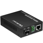 Qoltec Bidirectional Ethernet SWITCH Media Converter 1x RJ45 1x SFP| 1000Mbps | 5V
