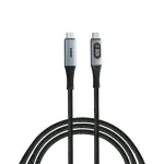 Verbatim 31848 Sync & Charge Kabelis USB-C į USB-C 100W 480Mbps 120cm, Power Display, Pilka/Juoda