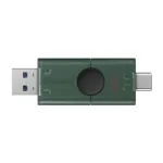 Kingston DataTraveler Duo | 128 GB | USB Type-C/Type-A | Black/Green