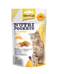 GimCat Nutri Pockets with Cheese & Taurine skanėstai katėms su Sūriu ir Taurinu 60g
