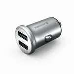 Swissten Metal Premium Car charger 2 x USB / 4.8A Silver