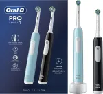 Oral-B | Electric Toothbrush | Pro Series 1 Duo | Rechargeable | For adults | Number of brush heads included 2 | Number of teeth brushing modes 3 | Blue/Black