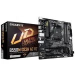 Gigabyte B550M DS3H AC R2 | Processor family AMD | Processor socket AM4 | DDR4 DIMM | Supported hard disk drive interfaces SATA, M.2 | Number of SATA connectors 4