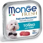 Monge Fresh pa&scaron;tetas &scaron;unims su tuno gabalėliais 100g