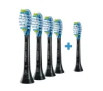 Philips | Toothbrush Heads | HX9045/88 Sonicare Premium Plaque Defence | Heads | For adults | Number of brush heads included 5 | Black