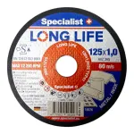 SPECIALIST+ metalo pj.diskas LONG LIFE, 125x1x22 mm