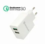 Swissten Travel Charger Qualcomm 3.0 Quick Charge + Smart IC with 2x USB 30W Power