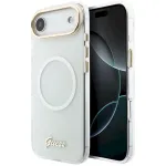 Case Guess IML Gradient Script Metal MagSafe for iPhone 17 Air / white