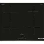 Bosch | Hob | PUE63KBB6E | Induction | Number of burners/cooking zones 4 | Touch | Timer | Black