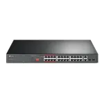 TP-Link TL-SL1226P 24-Port 10/100Mbps + 2-Port Gigabit Unmanaged PoE+ &Scaron;akotuvas