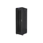 Lanberg | Rack cabinet 19" free-standing 42U/600x800 (flat pack) with mesh door, LCD | FF01-6842-23BL | Black