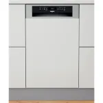 Whirlpool Dishwasher | WSBO 3O34 PF X | Built-in | Width 45 cm | Number of place settings 10 | Number of programs 8 | Energy efficiency class D | Display | Stainless steel