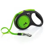 FLEXI New Neon Tape žalias pavadėlis M-5m iki 25kg