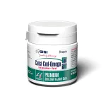 GIGI Calci-Cod Omega kaps. pa&scaron;aro papildas kailiui, odai ir sąnariams katėm ir &scaron;unims, N21