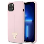 Guess GUHCP13SSLTGU Silicone Triangle Hardcase for iPhone 13 mini 5,4" / purple