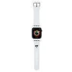Karl Lagerfeld Strap KLAWLSLCNH Apple Watch 42/44/45/49mm 3D Rubber Choupette Head / white