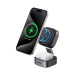 UGREEN 35316 2-in-1 Qi2 Magnetic Foldable Charging Station 15W for Smartphone, Smartwatch, Headset / grey