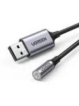 UGREEN CM477 USB to 3.5mm Mini Jack Audio Adapter / grey