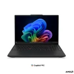 Lenovo ThinkPad T16 G5 AMD | Black | 16 " | IPS | 1920 x 1200 pixels | WUXGA | Anti-glare | AMD Ryzen AI 5 PRO | 440 | 16 GB | SODIMM DDR5 | Solid-state drive capacity 512 GB | AMD Radeon 840M Graphics | Windows 11 Pro | 802.11be | Bluetooth version  ...