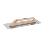 Nerūdijančio plieno trintuvė su medine rankena 130x480 mm, KUBALA