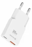 Swissten Slim Travel GaN USB-C / USB Charger 30W