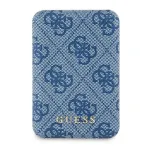 Guess Induction Powerbank 15WGUPB5FP4EMGB 5000mAh blue 4G Leather Metal Logo MagSafe