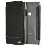 BMW BMTRBKI65PUCARTCBK iPhone XS Max book Carbon Tricolor Stripe / black