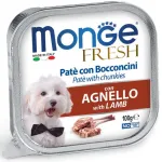 Monge Fresh pa&scaron;tetas &scaron;unims su ėrienos gabalėliais100g
