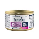 Exclusion Hypoalergenic dietinis konservuotas pa&scaron;aras katėms su kiauliena ir bulvėm, 85 g