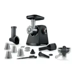 Bosch MFWS450B MultiPower Meat mincer, 1900 W, Black/Stainless Steel