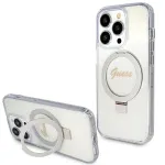 Guess GUHMP15LHRSGSD Hardcase Ring Stand Script Glitter for iPhone 15 Pro 6.1"