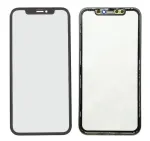 LCD stikliukas Apple iPhone 11 su rėmeliu ir OCA juodas V3